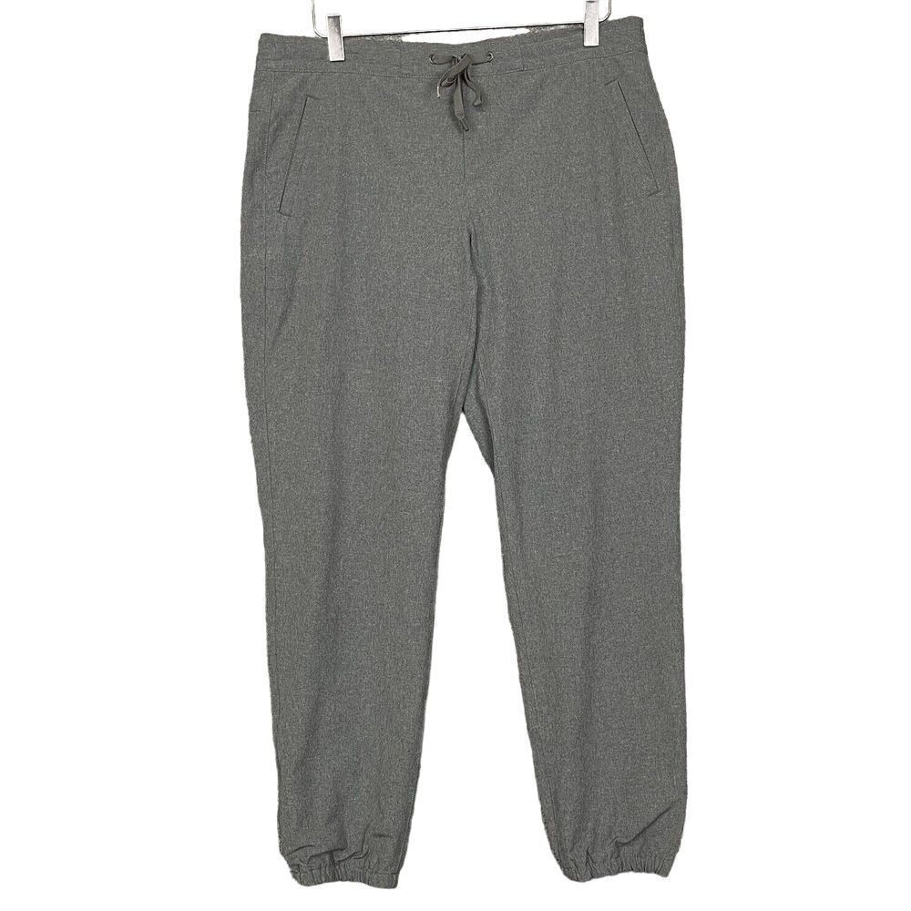 Eddie Bauer Pants Womens‎ Medium Grey Joggers Pull On Elastic Waist Knit Lined